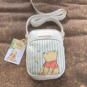 Primark Winnie the Pooh Green and White Crossbody Bag
